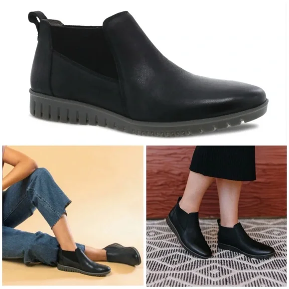 Dansko Louisa Burnished Calf ankle boots in black New! Winter shoes Size 41 EU - Picture 2 of 12